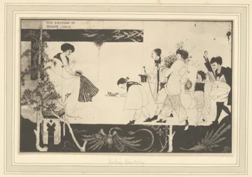 [Aubrey Beardsley: Cumpleaños de Madame Sagalle]