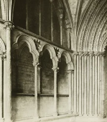 Catedral de Ely: Pórtico de Galilea, detalles