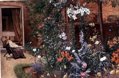 Un borde de jardín