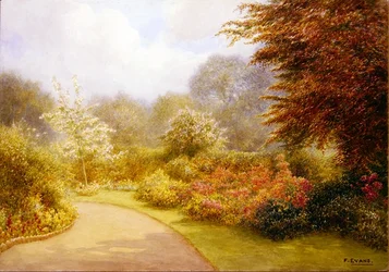Azaleas en los jardines del rectorado, Brockhurst Hill