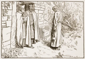 Owini en el monasterio, ilustración de 