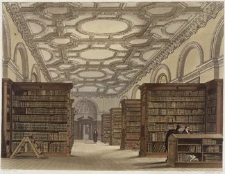 Interior de la Biblioteca Pública, Cambridge, de 