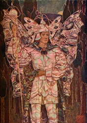 Panel en Gesso y Madreperla, c1901