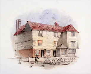 Islington Green, Londres, c. 1840