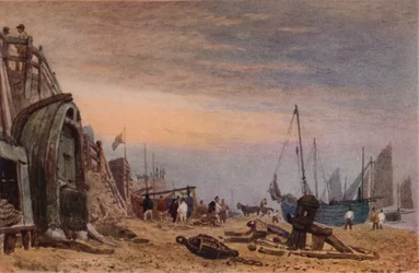 Playa de Brighton, Despejándose la Neblina, c1820
