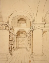 Vista Interior de la Capilla de San Juan, Torre de Londres, c.1810