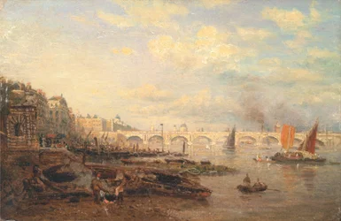 El Támesis y el puente de Waterloo desde Somerset House