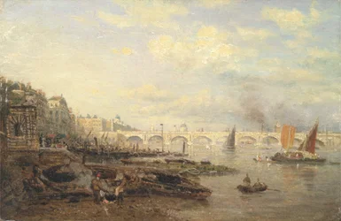 El Támesis y el Puente de Waterloo desde Somerset House, c.1820-30