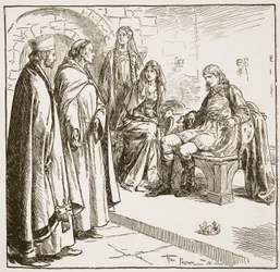 Dunstan, Edwy y Elgiva, ilustración de 
