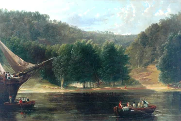 Escena costera, 1835