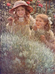 El arbusto de lavanda (litografía en color)