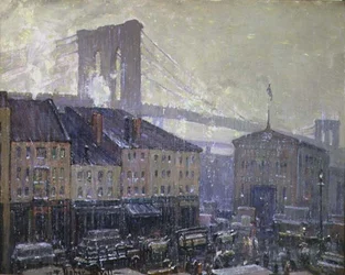 East River, Nueva York, invierno