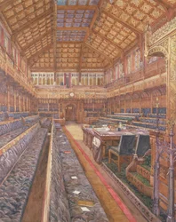 Interior de la Cámara de los Comunes, junio de 1897