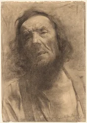 Cabeza de un hombre, 1884