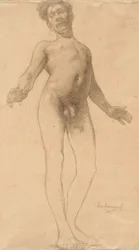 Desnudo Masculino de Pie, 1885