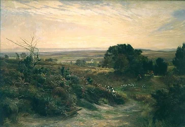 La caza del sur de Dorset en Eggerdon Hill