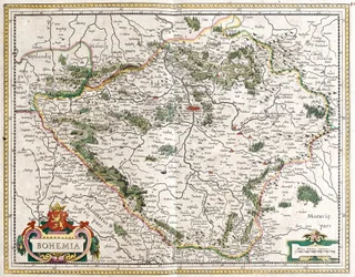 Mapa de Bohemia (República Checa)