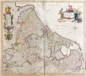 Mapa de Baja Alemania (Alemania)