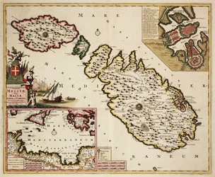 Mapa de Malta, Gozo y Comino