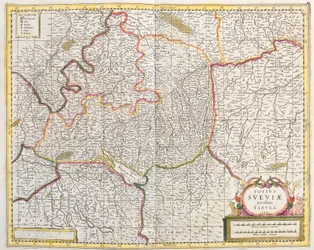 Mapa de Suabia (Alemania)