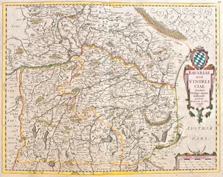 Mapa de Baviera (Alemania)
