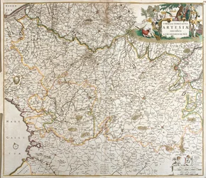 Mapa del Condado de Artois (Francia)