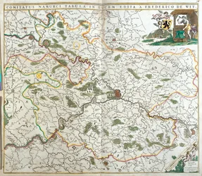 Mapa del Condado de Namur (Bélgica)
