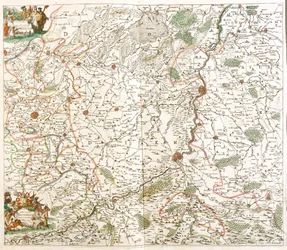 Mapa de la Diócesis de Lieja (Bélgica)