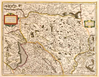 Mapa del Franco Condado (Francia)