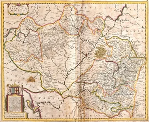 Mapa del Reino de Aragón