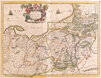 Mapa del Reino de Prusia (Alemania)