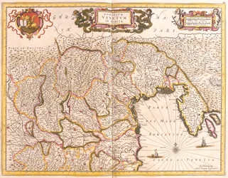 Mapa de los territorios venecianos en Italia