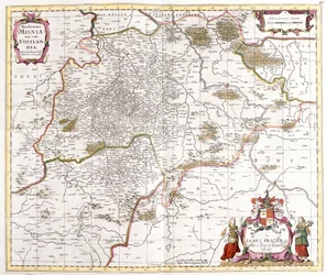 Mapa de la marca de Misnia