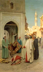 Comerciante de alfombras, siglo XIX-XX