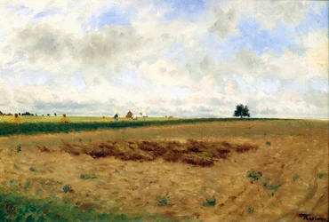 Paisaje con pajares