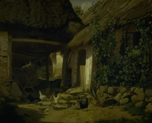 El interior de una granja