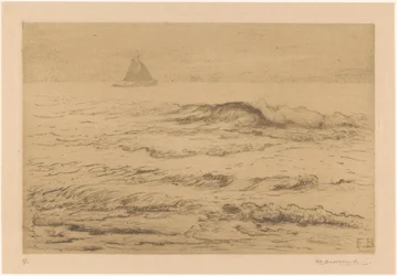 Barco de vela en el mar