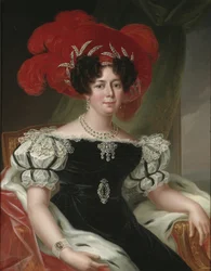 Retrato de Desideria, Reina de Suecia y Noruega