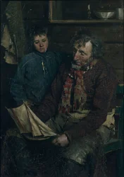 pescador y su hijo