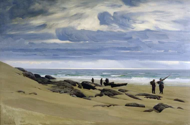 Día de tiempo gris en Jaeren