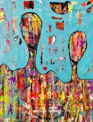 Personas abstractas y coloridas