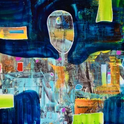 Figura abstracta llena de vida