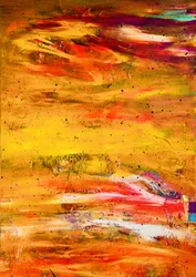 Abstracto vibrante y ardiente
