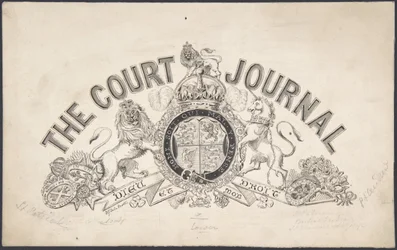 Diseño de la portada para The Court Journal