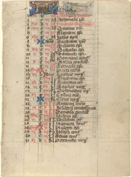 Página de un Libro de Horas