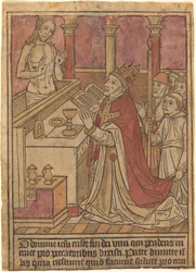 La Misa de San Gregorio [recto]