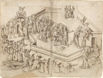Alegoría de la vida de un erudito en un hogar rico [fol. 3 verso / 4 recto]