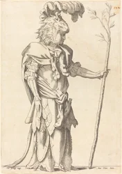 Figura disfrazada de Hércules