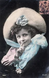 Postal francesa fechada hacia