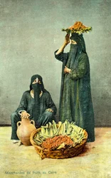 Vendedores de frutas en El Cairo, Egipto